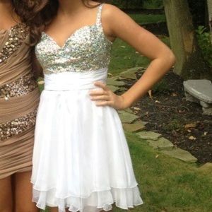 White homecoming dress